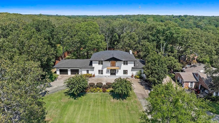 This Wonderful Sherwood Home is a rare find, on approx. 1.10 acres! The Exterior has beautiful updates including New Roof,+New Exterior Paint, New Garage Doors, And the land is level and stunning! Also has a 3 car garage and a Circle Drive. The Inside is an Open Book, for you to create your own dream house. RECONSTRUCTION IS NEEDED FOR THE INTERIOR OF HOME.... It is 3 stories! It also has an elevator in the house to access all 3 levels (which would need to be inspected by buyers) Wonderful back deck overlooks well maintained private back yard. Across the street from Sherwoods Golf Course (The Greens) The layout is there!!   This Home is being SOLD AS-IS...No disclosures provided.