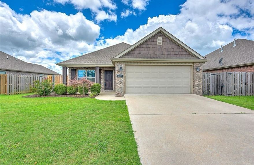 Brick one level on level lot built in 2016 with LVT flooring, granite and stainless appliances.