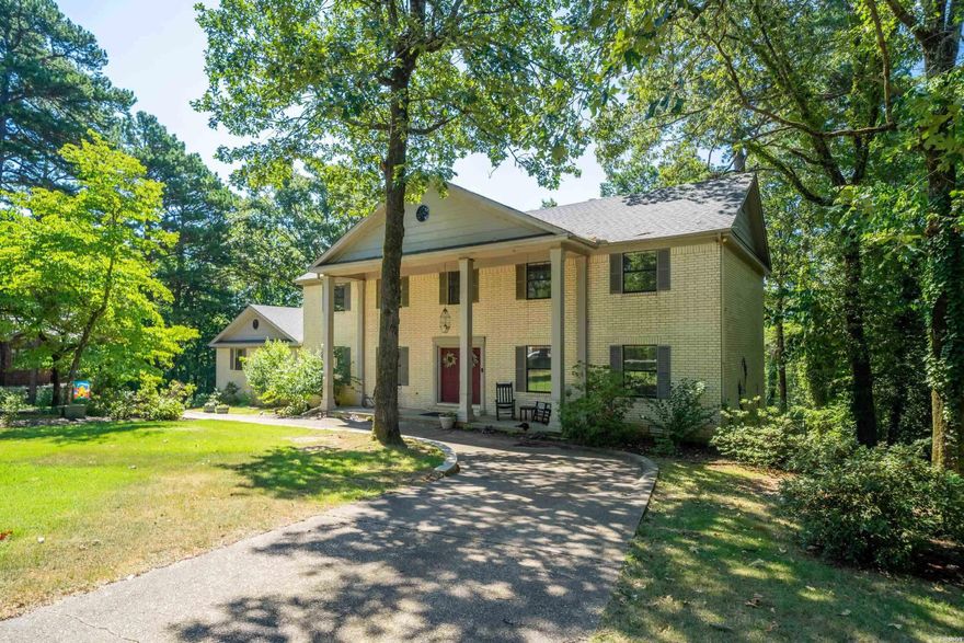 Stately 4-Bedroom Home with Pool in Eastgate II – Minutes from Downtown Hot Springs & Lake Hamilton.  Welcome to your dream retreat in the Eastgate II Subdivision! This spacious and beautifully situated 4-bedroom, 4.5-bathroom home offers the perfect blend of comfort, functionality, and entertainment.  Step inside to find a partially updated interior featuring an open-concept kitchen that flows seamlessly into a cozy living room with a charming fireplace. The home also includes a dedicated study and a versatile game room complete with a wet bar—ideal for gatherings or relaxing nights in.  Upstairs, the primary suite serves as a true escape, featuring its own sitting area for peaceful downtime.  Outside, enjoy your own backyard oasis with double decks overlooking a generous 20' x 40' in-ground pool, reaching depths of up to 10 feet—perfect for summer fun and entertaining.  Nestled in a wooded neighborhood within the Lakeside School District, this home offers a park-like setting while remaining just minutes from the historic charm of downtown Hot Springs, a national park, and Lake Hamilton’s Entergy Park with public boat launch access.