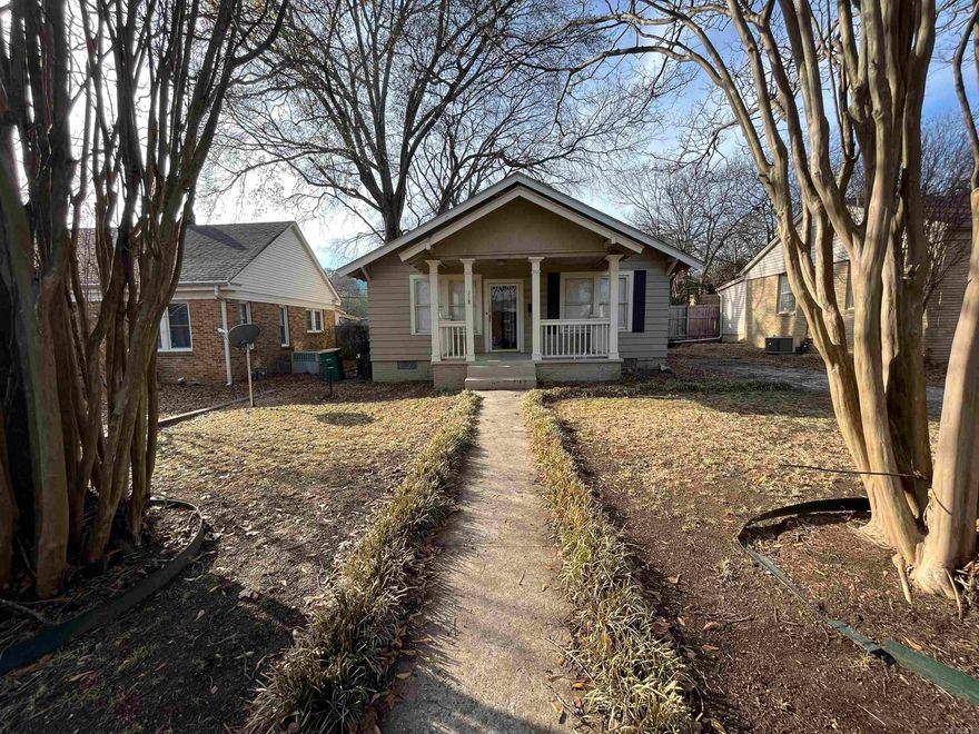 Completely remodeled three bedroom, two bath home 1450 sq ft.  Beautiful hardwood floors, new quartz countertops, fenced backyard with storage shed. Large front porch. Great neighborhood- close to hospitals, restaurants, and shops.  Parking on premises. Deposit the same as rent. $65 application fee.