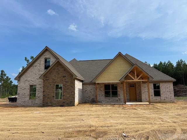 NEW SUBDIVISION IN EAST END COMMUNITY!!! Drake Trail Estates.....Are you looking for easy access to the freeway? Only 20 min to downtown Little Rock. This is a perfect location and great school district as well as community. This home features 4 main bedrooms downstairs, one could be an office. Bonus room upstairs with a nice closet or could be used as a 5th bedroom if needed. No carpet. As you walk into the entry way you are greeted with an open area showing off a beautiful gas log fireplace, open to large customized kitchen, lots of cabinets and walk in pantry. The kitchen has a gas stove with wall microwave and oven. Stainless steel appliances. Quartz countertops and custom painted cabinets. The primary bedroom is split plan from other rooms. The primary bathroom is large with a custom tile shower, separate vanities, soak tub. The primary closet is huge with lots of built in dresser space. Exterior is all brick with a small amount of hardie board to give the perfect curb appeal. The front porch is perfect for those rocking chairs and the covered back porch will be great for grilling out with a super large yard. Plenty of space for that shop and pool to be added.