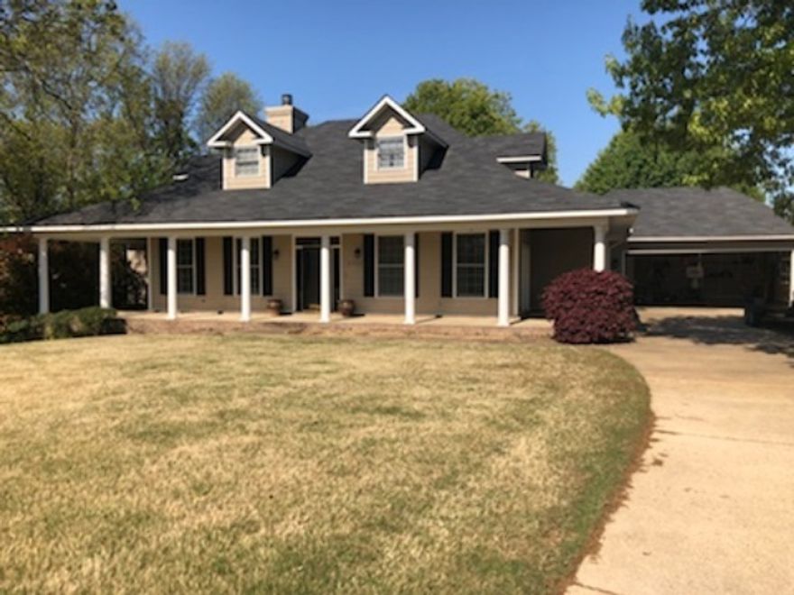 Home is located in the Ridgepointe Subdivision . Large 1 acre lot with privacy backyard that backs up to wooded area. 4 bedrooms, 3.5 baths, new carpet and paint in master bath. Plenty of storage and a rare wrap around front porch. Large backyard deck with a balcony and a screened porch.