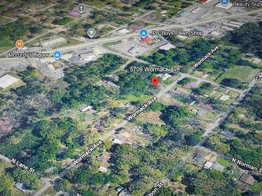 Vacant land. Lot dimensions are 120x50x120x50