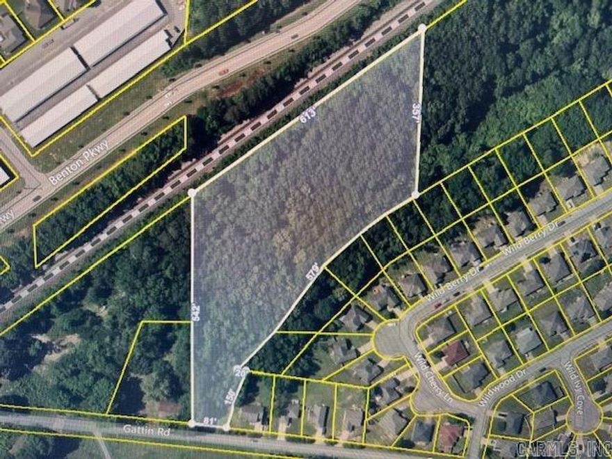 Five acres within close proximity to the city of Benton and schools. Property is situated about 3 miles from I-30 off Gattin Road.  2023 survey on file.