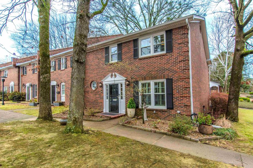 Absolutely  fabulous Townhome in Cambridge Place off Pleasant Valley Dr.  3 bdrms 3 full baths.  Has had incredible renovations which include added pantry, opened and expanded kitchen to add butcher block counter/ breakfast area.  Laundry moved to master bath closet for convenience.  Expansive flagstone courtyard expanded, has gas hook up for grilling.  Walk straight out your back patio straight to the pool gate!! Excellent corner location.  Close to tennis courts as well.  Separate formal dining room.  Large LR with gas log FP.  Granite in kitchen, 5 burner gas range 2024. Gorgeous primary suite w/ gas log fireplace, 4 closets including massive walk-in closet w/ built ins and dressing area.  Updated bathrooms w/ marble surround.  Other updates include:  Double hung windows 2025.  All new light fixtures. Tons of closets, floored attic, plantation shutters.  $400 monthly HOA includes water, trash, mowing, leaf blowing, pest control and roof insurance.  This is a showplace!!!!
