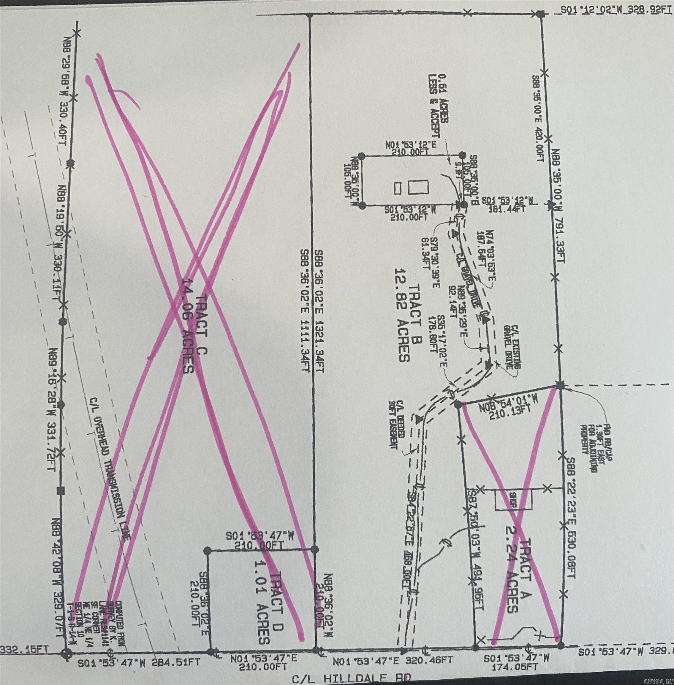 LAND FOR SALE ON HILLDALE ROAD!! $40,000 PER ACRE! Acreage to be determined.. Estimated around 6 acres. Surveys on file PER ACRE!!