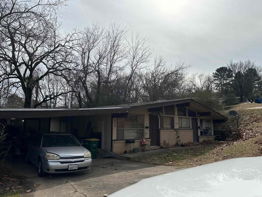 Investor Opportunity – Duplex with Rental Income in North Little Rock! Don’t miss this income-generating duplex at 428 Sierra Madre Drive! This fixer-upper is perfect for investors looking to add value while collecting rental income. One unit is already tenant-occupied, providing immediate cash flow, while the other side is ready for renovation. Key Features: Duplex Layout – Two units (2/1), ideal for rental income or owner-occupancy. Tenant in Place – One unit is already rented, generating income from day one. Fixer-Upper Potential – The vacant unit needs work, making it a great value-add opportunity. Location – Close to shopping, dining, and major highways. Investment Potential – Renovate and increase rental income or flip for profit. This property is sold as-is. Perfect for investors, flippers, or buyers looking for a multi-unit home with rental potential!