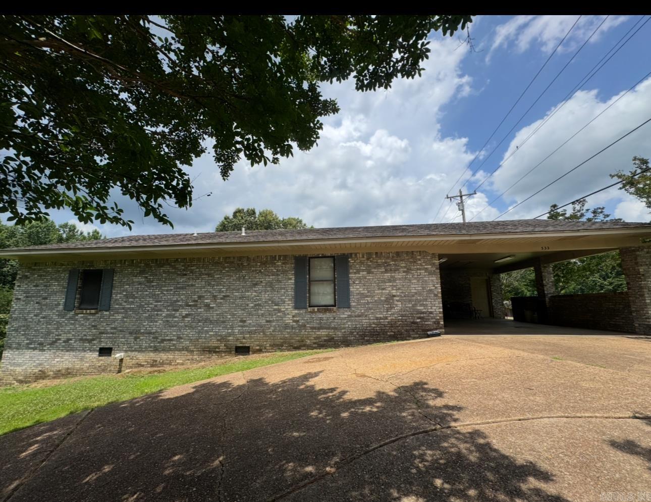 PRICE IMPROVEMENT!!! Come see this charming 3 bedroom 2 bath brick home. This home sits on approximately 1.60 acres+/- . You can relax and enjoy nature on your back deck. The adjoining acre has its own electrical and septic system.