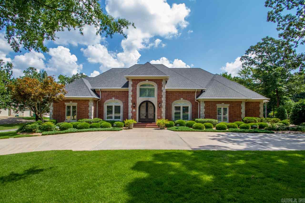 Exceptional custom home w/exquisite features overlooking Chenal CC's Founders golf course. Elegant moldings, beautiful HDWD floors & wine cellar perfect for any enthusiast. Formal & informal entertaining areas & wonderful patio to yard w/pool & spa. Gourmet kitchen w/top of the line SS appliances, granite & custom painted cabinetry is open to fabulous hearth room. Impressive MBR suite w/dbl sided FP & spa bath & study down. Upstairs 3 BR's, game room w/wet bar & bonus. Storm shelter. Generator. Come See!
