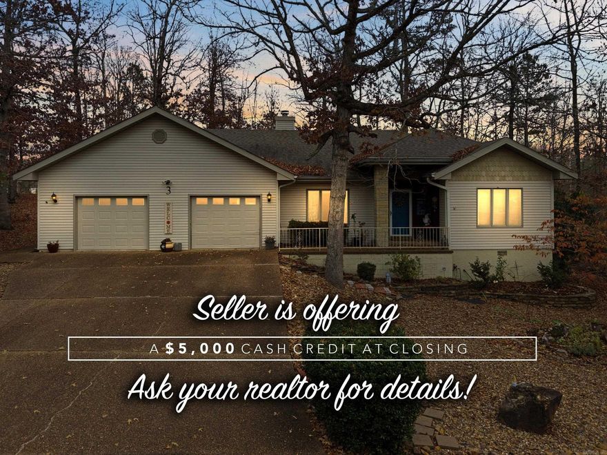 Rare find on the East Side of The Village with sellers offering a $5,000 cash credit, to be used for customization, closing costs, interest rate buy down, furnishings, etc.! Beautifully maintained and thoughtfully updated, this handicap accessible home showcases engineered hardwood flooring, freshly retextured walls, and modern paint throughout. The inviting living room features a cozy gas log fireplace and flows seamlessly into a bright, airy sunroom that's climate controlled. A private office sits just off the laundry room, providing the perfect space for work or hobbies. The primary suite offers direct access to the back deck and an en-suite bath equipped with a dedicated water heater. Step outside to enjoy the expansive wraparound deck, accessible from the primary bedroom, office, and sunroom—ideal for outdoor relaxation and entertaining. Additional highlights include a fenced backyard, whole-house vacuum system, and an oversized two-car garage. VA-approved handicap accessible modifications completed in 2008! Schedule your showing today!