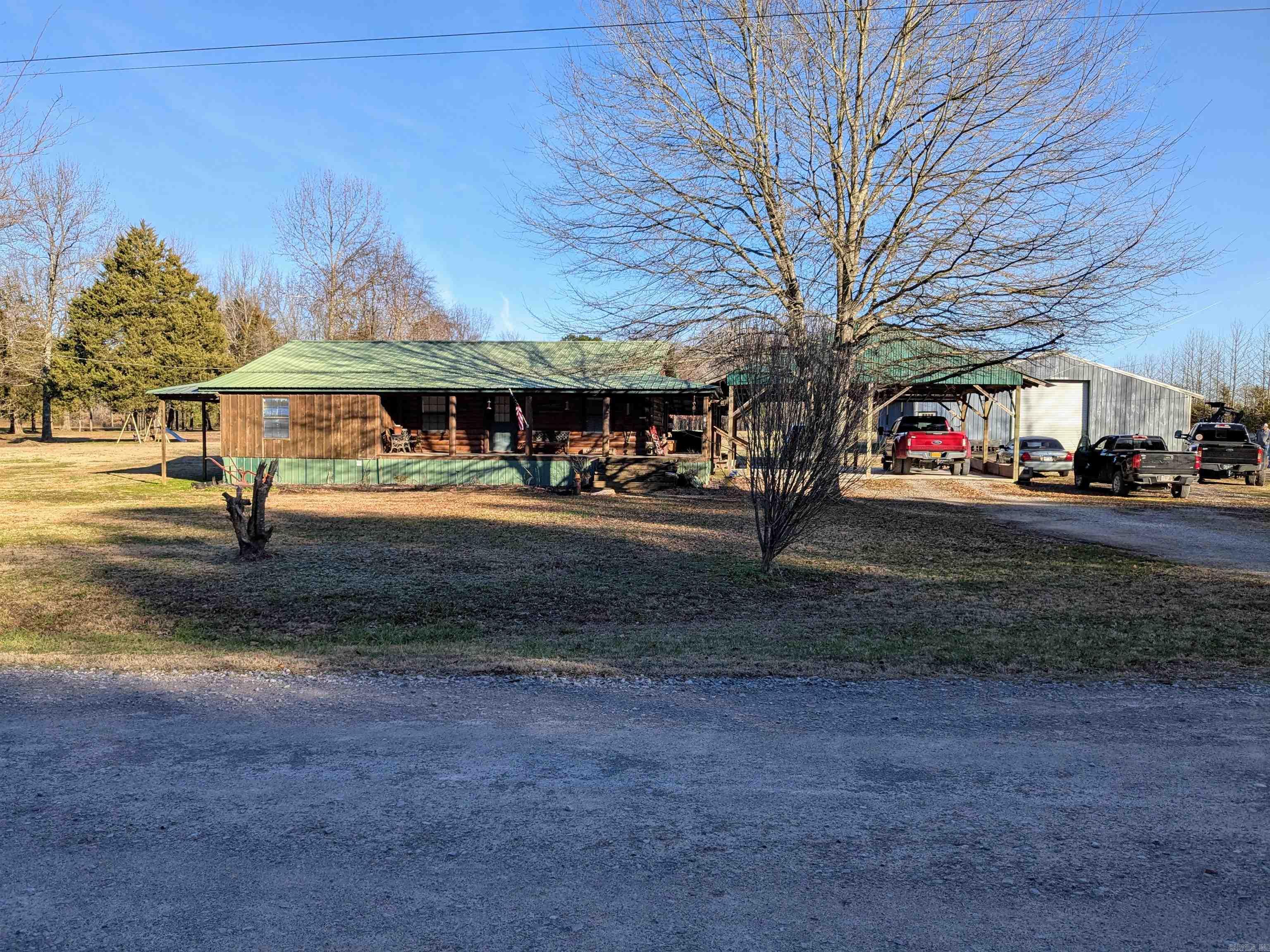 cabin, ponds, giant workshop, barn on 20 acres