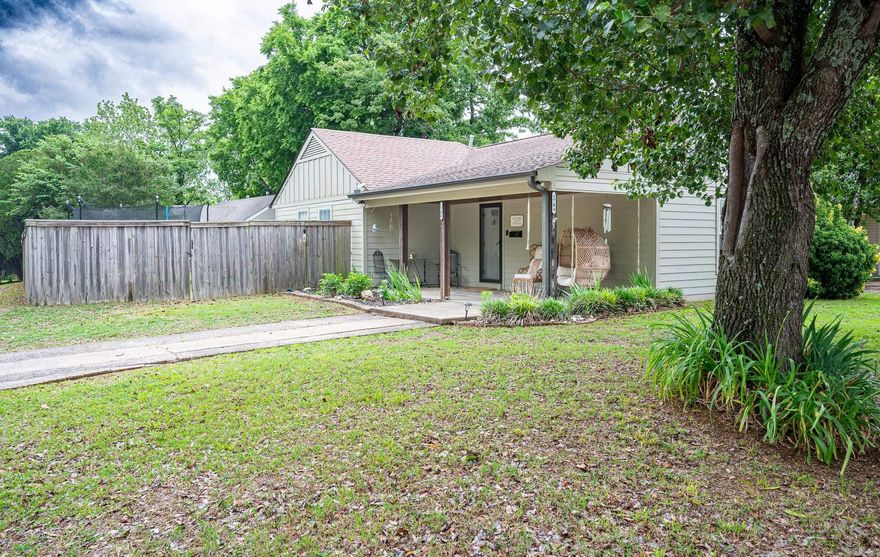 Super cute Lilac Terrace/Riverdale area home beautifully remodeled and stylishly updated. Charming front porch leads to an open floor plan. Enter the foyer to a oversized great room and kitchen. The kitchen boasts new built-in cabinets & extra storage, new paint, gorgeous quartz countertops, new hardware & light fixture plus an island with breakfast bar. The primary suite is also oversized with completely updated primary bath with new tile, walk-in shower & vanity. There is backyard access from the primary. Two additional bedrooms and updated hall bath with new tile floor. Other updates include new HVAC '25, newer hardwood floors, all new paint, 3 new ceiling fans, new back deck '25, and new insulation.  Large separate laundry closet adjacent to kitchen. Spacious backyard with two storage buildings, water feature with turtle enclosure, and side yard with gate that will accommodate a boat. Walking distance to restaurants, shopping and river trial. This home is adorable and move in ready!