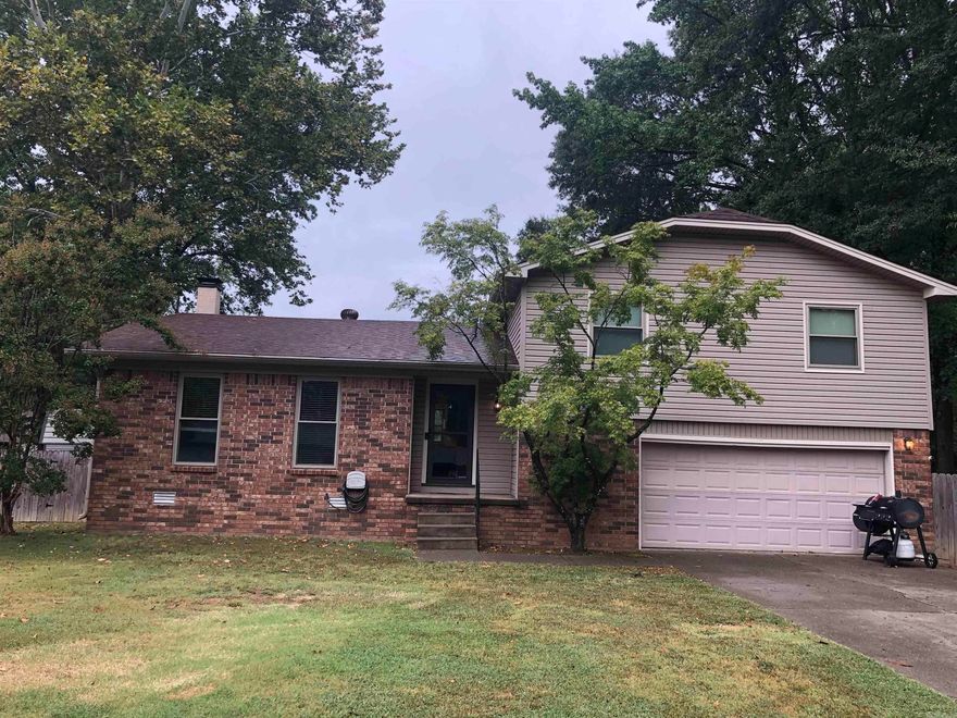 Lovely 3 bedroom, 2 bath home in a cul-de-sac.  The eat-in kitchen/dining room was updated in 2019 with granite counter tops, cabinets, and flooring. New dishwasher, stove, microwave, and air conditioner were added within the past year. 2023 updates include new windows, new roof (arch shingles), new flooring in primary bedroom (new tile in primary shower). New ceiling fans in bedrooms and office. The spacious office and laundry room are located off the garage (not included in the square footage). New deck in the spacious backyard is perfect for relaxing! Fence and 14 x 14 shed are appx four years old. Double gate going to the backyard is a plus. Pet will be removed for showings. Refrigerator (ice maker does not work), washer and dryer may convey.  CALL TO SEE THIS ONE TODAY!!