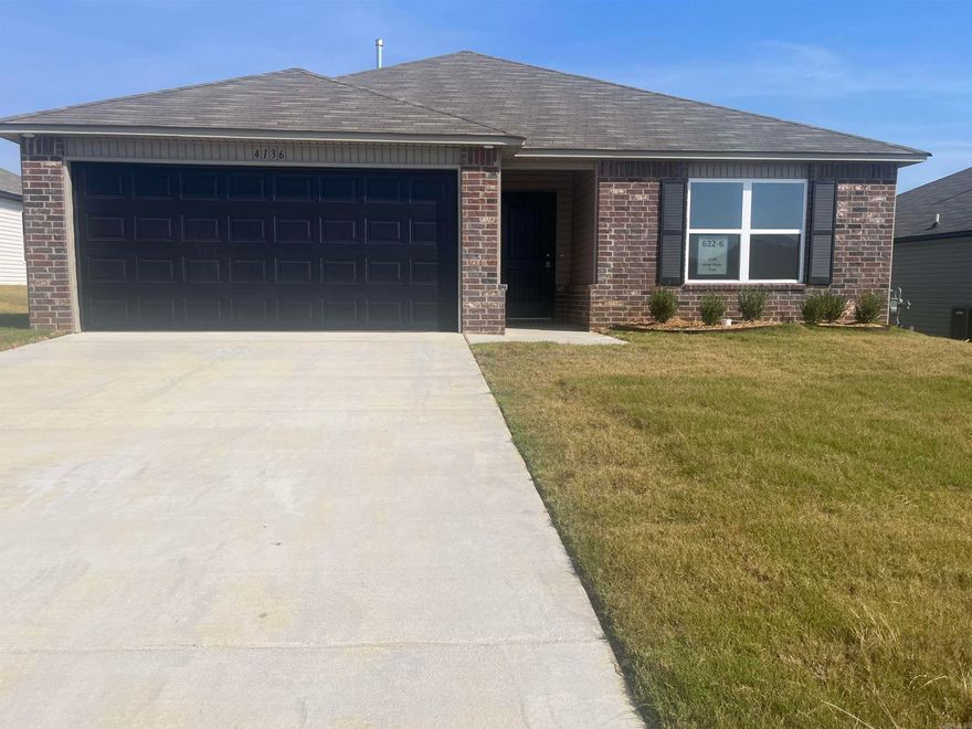 The Foster II plan is a fan favorite. A lovely lead-in hallway guides you past Bedrooms 2 & 3 and into the spacious Living Room. From there, you can walk into the eat-in Kitchen and out the back door to the covered patio. The Master Bedroom sports a spacious closet that is separate from the Master Bath. Come tour it today!  Thoughtful upgrades included in this home: soaker tub/shower in Master Bath, plumbing faucet upgrade 2, 8" deep Kitchen sink, gas furnace, door bell, 16" laminate bar top in Kitchen, Luxury Vinyl Plank flooring in wet areas and Living Room and adjacent hallways, raised ceilings in Living Areas per municipal requirements, fiberglass exterior doors, Cheyenne style doors, baseboards level 2, full sod, stainless steel appliance package.      *** AGENTS, PLEASE SEE SHOWING REMARKS OR AGENT REMARKS FOR VERY IMPORTANT INFORMATION. ***  THIS HOME IS SCHEDULED TO BE COMPLETE IN LATE SEPTEMBER.