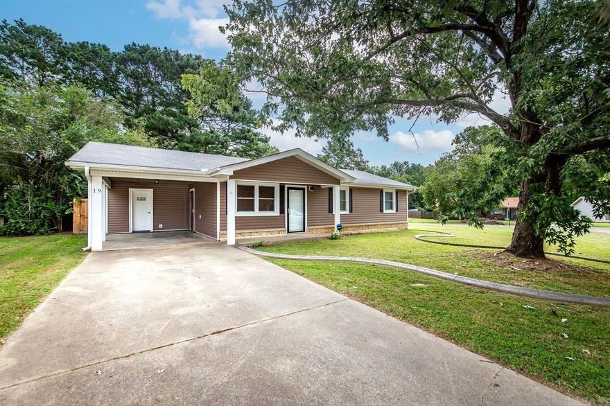 Great home located on a corner lot.  This home would make a great first time buyer home or investment property.  Sellers loved this home for many years and took great pride in this home.  Kitchen and bathrooms have been updated, flooring has been replaced.  No Carpet!!  This one is move in ready with a new updated kitchen/cabinets/granite countertops and stone backsplash.  Newer appliances, refrigerator stays.  Walk in shower and new vanity in the wonderful hall bathroom.  Master bedroom has a half bath.  Good size living room and bedrooms.  Large backyard that is privacy fenced with a small storage building. Attic storage & large storage room off of one car carport  Out front you have custom landscape border ready for you to personalize it with all your favorite flowers and bushes.  Home has storm doors on front, side and rear. HVAC replaced in 2015. **NEW ROOF ** Call today for more information or your private tour. HOME IS BACK ON MARKET NO FAULT OF SELLER!