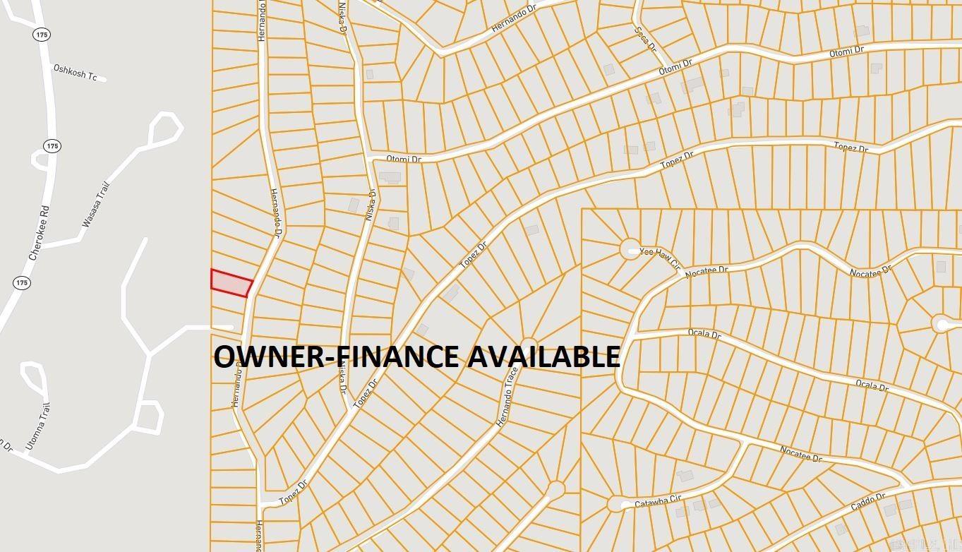 Owner-finance for easy terms. Cash buyers can pay by debit or credit card as well. Nice size lot to develop or hold for future value. Public water and electric are available to run to property and will need septic. Owner/agent. Finance is an extra $50 with no interest or prepayment penalty. 5 months at $189 and closing costs are included. Buyer responsible for any/all taxes and lots sold "as-is". Parcel ID# 306-00077-000