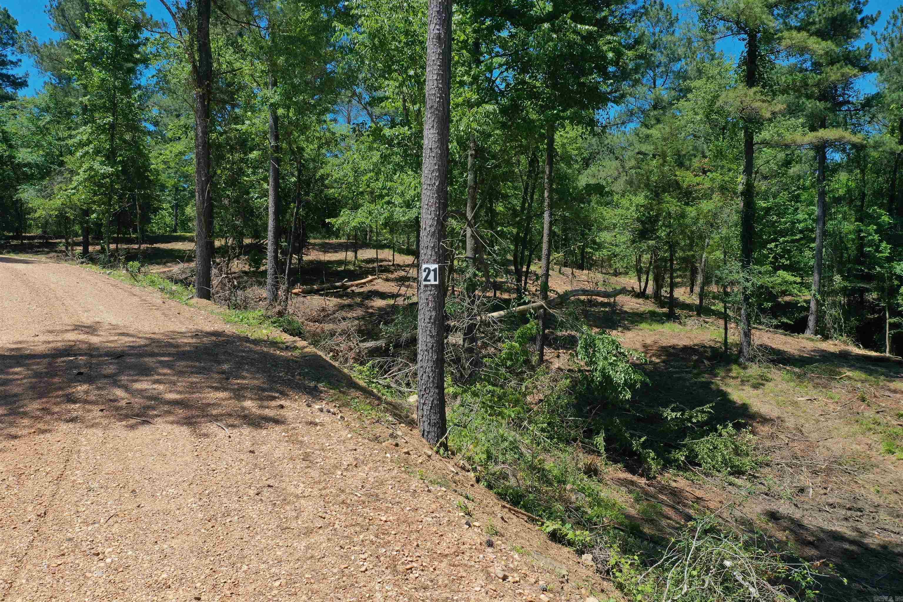 Phase Two of Bear Creek Ridge Subdivision! Lot 21 is a 5.13-acre tract in a beautiful new subdivision, located less than a mile from Kirby Landing boat ramp and marina, with easy access to Bear Creek riding trails for ATVs. The Caddo River is just under 10 miles away, and Albert Pike is only a 15–20 minute drive. Conveniently situated 45 miles from Hot Springs and 18 miles from Murfreesboro, this property offers a great location for outdoor enthusiasts. Utilities are available at the road, and a septic system will be needed. This one won’t last long! Owner is listing agent – Call for more details!