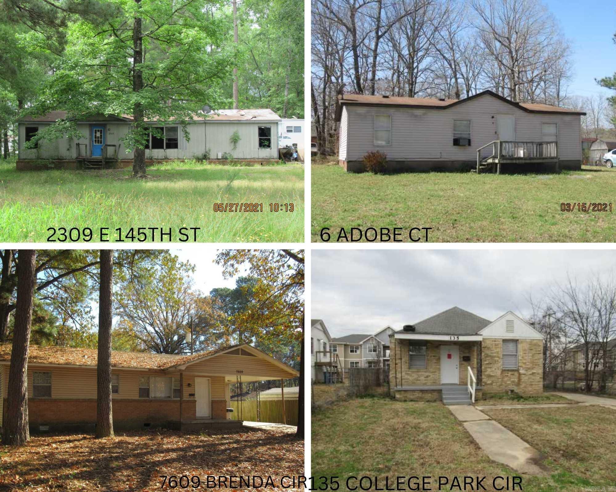 Attention Realtors & Investors, we have a Huge Portfolio of single Family Homes with Tenants looking for a new owner. Excellent opportunity for Serious Real Estate investors looking for tenant occupied properties or flips. Multiple homes scattered across central arkansas. Per the seller, 95% of tenants are on a month to month basis, or there are no leases in place. It is the buyer responsibility to remove tenants.Portfolio includes 93+/- Single family homes, Lots scattered across central Arkansas. No rent rolls/P&L available Please Do NOT DISTURB TENANTS, NO SHOWINGS. Exterior Viewings ONLY! Properties are being Sold AS-IS. Agents please see AGENT REMARKS and associated docs for list of homes included in package. If you have any questions please feel free to reach out! Hablamos Español!