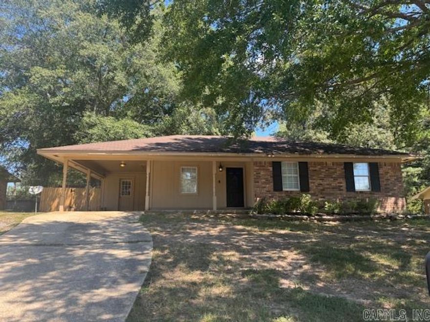 Move-in ready, 3 bedrooms, 1.5 baths, 1320sf in Spring Branch Subdivision.  Updates since 2020 include vinyl plank flooring, light fixtures, plumbing fixtures, ceiling molding throughout the house, paint, heat and air is approximately 8 years old with natural gas heat.  Roof has architectural shingles, age unknown.  Kitchen includes refrigerator, gas stove, dishwasher and washer/dryer. Open concept living room, dining & kitchen. Primary bedroom includes a wonderful half bath.  Two additional bedrooms share a hall bath.  Out back you'll enjoy the fenced backyard that includes a storage building and patio.  This home is sold "as-is, where-is".  All offers are subject to court approval. Appointments must be made with 24 hour notice (no exception). Call today and make an appointment for your personal tour.
