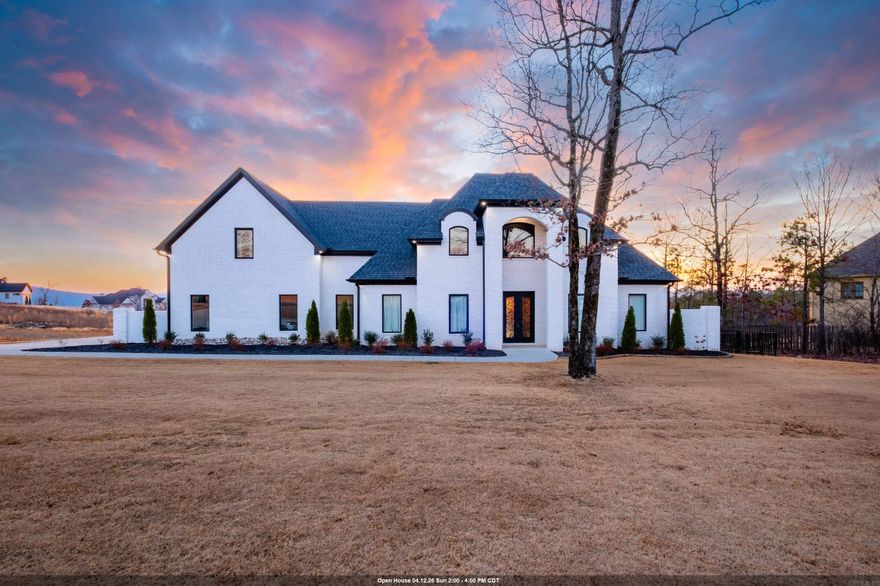 Discover a luxurious retreat that perfectly balances privacy, sophistication and a vibrant community lifestyle in Waterview Estates. This stunning 5BR/4.5BA home sits on just over a half-acre, offering serene mountain view over lake Maumelle and direct access to the neighborhood's premier amenities. Enjoy the breathtaking views of sunsets from your deck overlooking your beautifully landscaped backyard.  Backyard backs up to greenspace and is fully fenced. Open concept living spaces designed for entertaining and family fun! Gourmet kitchen with high-end appliances, expansive island and hidden walk-in pantry! Primary suite features a spa-live bath, double vanity and well oversized closet. Bonus spaces that adapt to your needs: media room, home gym or quiet study. Luxury finishes throughout.  This one is a must see! Open Sunday 2/22 from 2-5:30pm to view the beautiful sunset.  Agents please check "Showing Remarks".