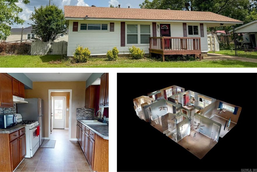 Conveniently located just 30 minutes from both Jonesboro and West Memphis, this 3-bedroom, 1-bath home offers a great balance of affordability and accessibility. With 1,053 square feet of living space, the home includes a heated bathroom floor for added comfort on chilly mornings and a roof that's only 4 years old. The kitchen appliances, washer, and dryer all convey, making move-in easy. Outside, you'll find a fully fenced backyard with a small storage buildingperfect for tools, yard gear, or extra space. Whether you're commuting, downsizing, or buying your first home, this property delivers solid value in a convenient location. Schedule your showing today.