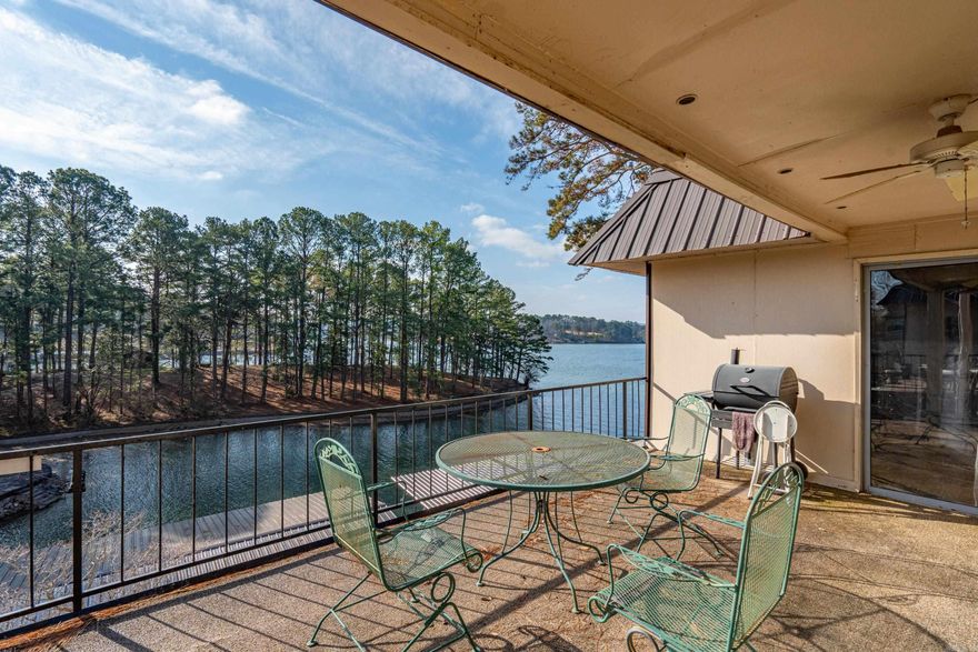 This is a walk in level, lakefront condo, with a beautiful view of the lake from your condo balcony. Nice grounds with a clean welcoming swimming pool that features a deep end that is about 6 feet deep. New quartz countertops, new kitchen cabinets, new cooking stove, and new HVAC. The new stackable washer and dryer will stay. Gated entry. Nightly rentals are not allowed