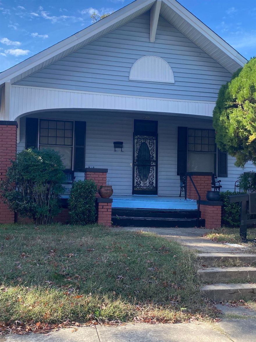 Quaint home nestled in the heart of Central Little Rock. This cute little bungalow is a charming haven.  Its cozy interiors and quaint design offer a perfect retreat. Original moldings, millwork and doors add charm to each room. Original French doors draw you to the formal dining room and secondary bedroom. Large primary bedroom has two separate entrances. Newer deck out back. 4' chain link around back yard.  Excellent location - easy access to I-630 and just a few blocks from the Children's Hospital. Hot water heater 2 years old. Roof 1 1/2 years old. Refrigerator conveys.  Separate laundry room.  Must see! Square footage approximate. No Sellers Property Disclosure as seller has not lived in the home. Please measure. Property is being sold "As-Is". Agents, see showing remarks.