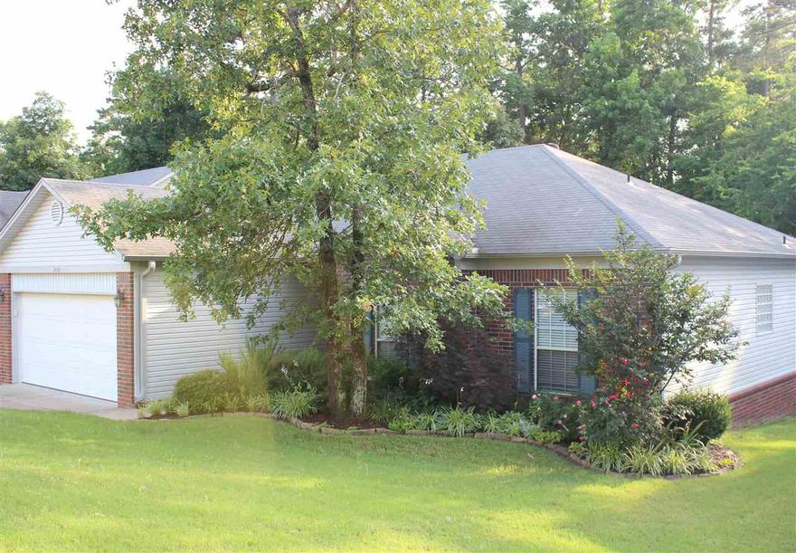 Recently updated, one-level home in West Little Rock with open floor plan & woods view. Amenities include new kitchen appliances, granite, & flooring, new lighting, beautiful crown molding, jetted whirlpool tub in master bath, large walk-in closets, & speaker ready (wired) living room. Outdoor features include fenced backyard, huge partially covered, multi-level, speaker ready (wired) deck & beautiful front and back landscaping. House backs up to green space. Quiet neighborhood with very little traffic.