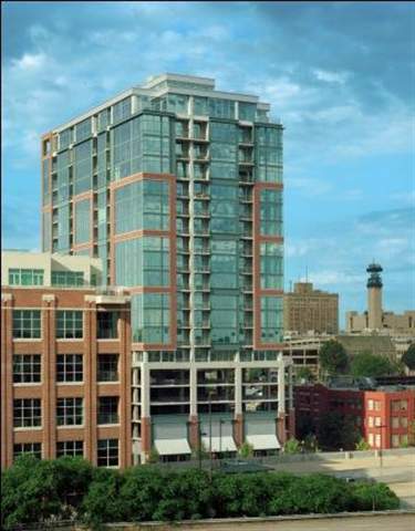 THIS UNIT SOLD AS A SHELL SPACE  Plumbing roughed in for 3 baths and kitchen, electrical and HVAC to the unit.  Owner responsible for finish out.  Suggested floor plan available. Northwest corner unit.  Located in the heart of the River Market District within walking distance of area restaurants, bars, galleries and shops. Swimming pool, fitness center, tennis and basketball courts, rooftop deck and party room and concierge service included.  Unit comes with three reserved parking spaces.