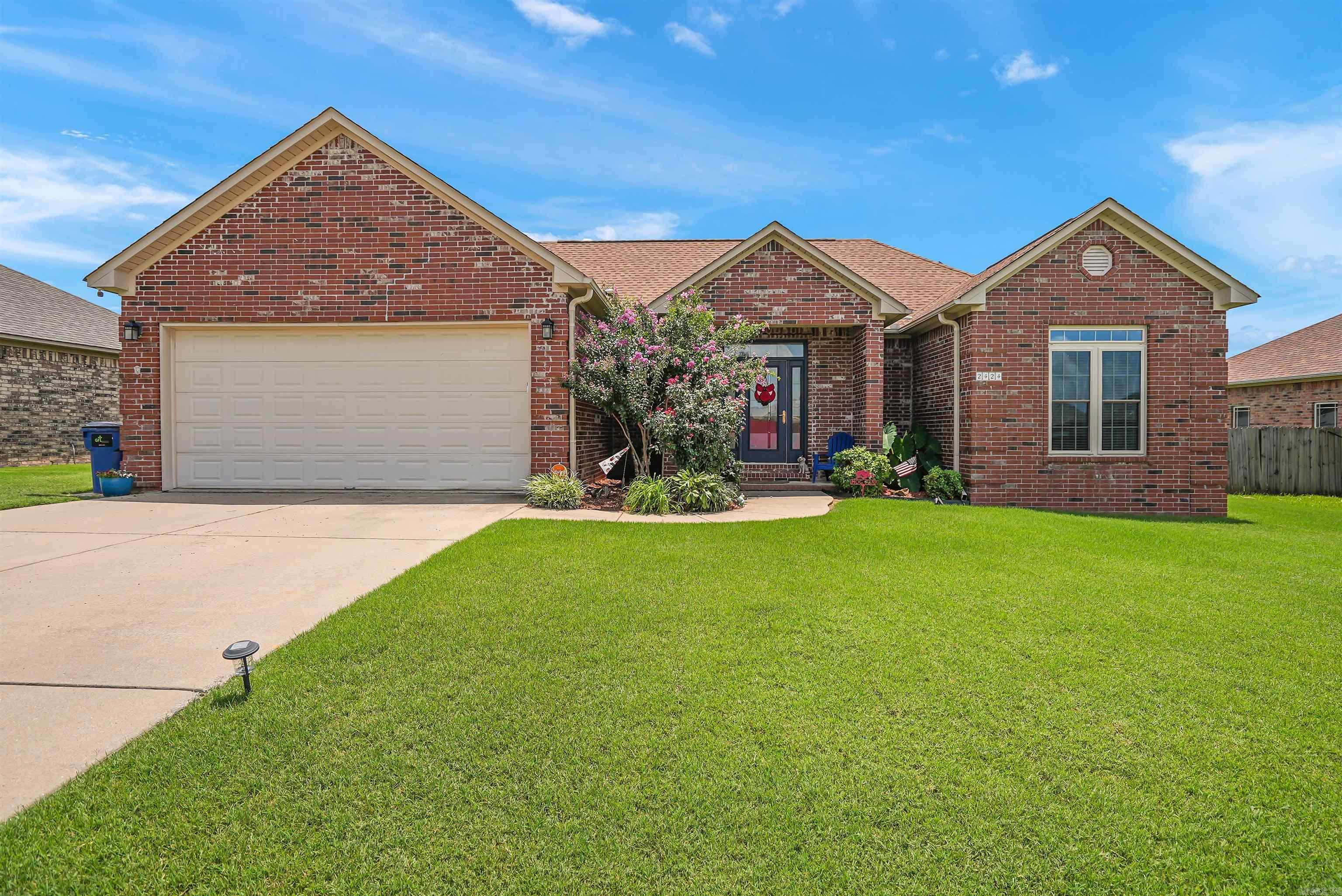 This beautiful home, situated in Stonehenge Place, features a desirable split floor plan with spacious bedrooms and modern updates throughout. Enjoy the large kitchen with ample counter space, a pantry, and a refrigerator that conveys with the home. The layout is perfect for both everyday living and entertaining. Step outside to a fully fenced backyard with a large covered patio ā ideal for relaxing or hosting gatherings. Conveniently located near shopping, dining, and just minutes from LRAFB. Some of the updates include: new windows, LVP flooring throughout (2022), custom front door and entry way, new fence with double gates, HVAC system (2022), appliances (2022), roof (2020), solar panels (2021) to be paid off at closing. Schedule your showing and come take aa look for yourself!