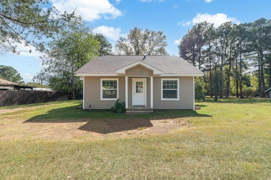 Charming Two-Bedroom Starter Home in Horatio, AR.  This home offers 1056 sqft with 2 bedrooms and 1 bath, recently updated with  -New HVAC system -insulated windows & doors -electric & plumbing updates -new roof 2024.  -All electric with gas on site.