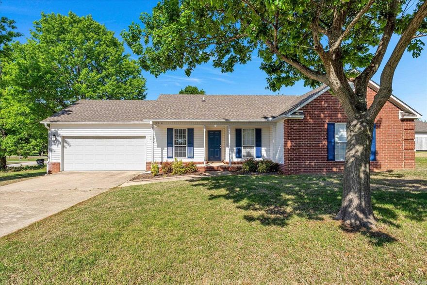 Have you been searching for the perfect home that is completely move in ready?? Welcome to the Market 1910 Millbranch Ln. located in Jonesboro, Ar. This home exuberates all the charm and has been immaculately maintained with new LVP floors, new tile backsplash, new roof in 2021, new HVAC in 2019, new light fixtures and Freshly repainted throughout. Featuring 3 bedrooms, 2 bathrooms, 2 car garage, 1402 +/- square feet all located on a corner lot in a great neighborhood. Upon walking through the front door you will notice new luxury vinyl plank flooring, a large living area with vaulted ceilings, a gas fireplace, and situated conveniently in the center of the home. The kitchen will not disappoint with new white subway tile backsplash, a window overlooking your landscaped front yard, and a nice size pantry. You also have access to an eat in dining room from the kitchen as well as access to an oversized laundry room area. On the opposite side of the home you will find the primary bedroom with primary bath, 2 additional bedrooms with large closet spaces, and the additional 2nd bathroom. Don't miss out on your opportunity to make this your forever home.