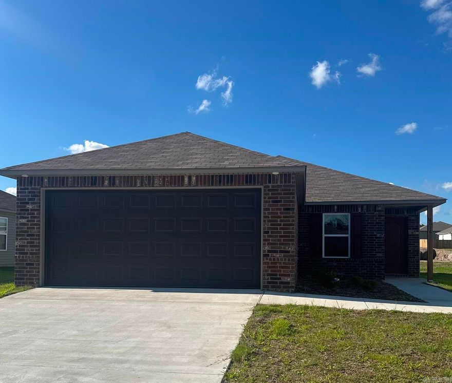 The beautiful Bridgeport plan has a  welcoming covered entryway and front yard landscaping. This one-story home features 4 bedrooms and 2 bathrooms. Enjoy the large open-concept living room, fully equipped kitchen with energy-efficient appliances, ample counterspace, and corner pantry. The laundry room, conveniently located just off the garage, is perfect for any sized family. Learn more about this home today!   **SEE SHOWING REMARKS & AGENT REMARKS FOR IMPORTANT INFORMATION**