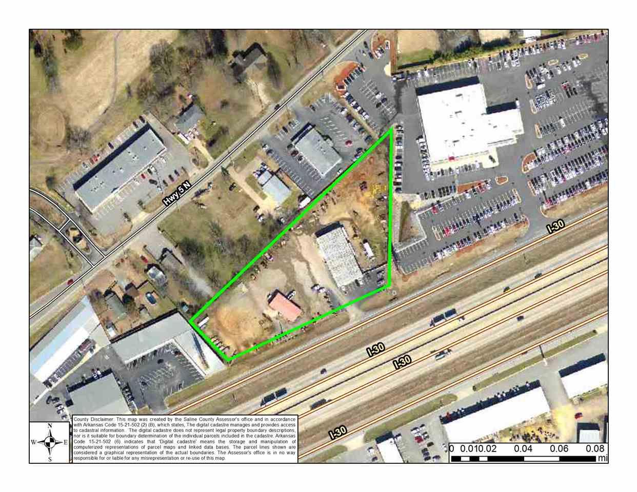 Sold Before Listed. Commercial lot located on Interstate 30. High Traffic! High Visibility! Buildings on land convey at no value. Survey online for reference purposes only.