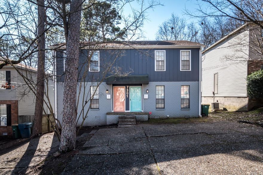 Adorable Duplex for sale in Midtown.  Great rental income with Airbnb, short term & long term leases.  Each unit has been updated with traditional floor plans.  Main living area offers large den, eat in kitchen, laundry closet & powder room.  Upstairs offers primary bedroom, guest bedroom & a full bathroom.  Both bedrooms are nice sized rooms.  Enjoy the back deck for entertaining overlooking huge backyard.  There is an outside storage area off the decks.  Both units are occupied & rented.   Popular neighborhood that rents easy.