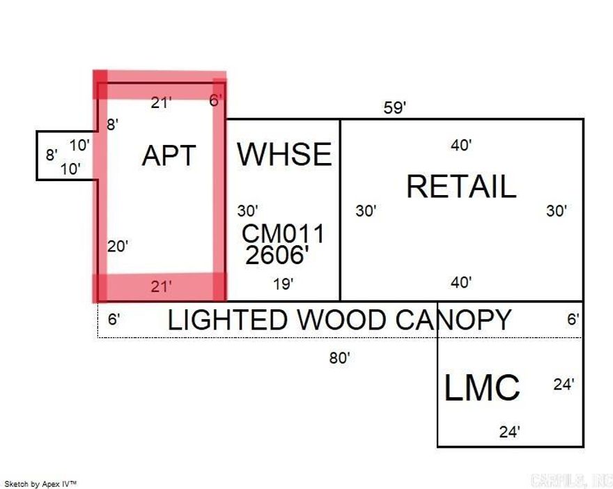 Take it "as-is" or Owner will build to suit. Unkown age, this property has high visibility and is attached to a convenience store. May be an office, shop or other commercial use subject to zoning. Lease amount is approximate and subject to possible renovation.