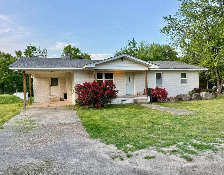 4615 HWY 124 Damascus, Arkansas Situated on 1.05 acres  (2.5 acres available for purchase for an additional price)  3 bed 1 bath, approx 1281 square feet  Storm shelter $115k ?In 2022 new roof, interior and exterior paint, LVP flooring throughout, water heater, insulation added in attic ?2024 bathroom remodel—quarts countertops, tile shower, new fixtures, new subfloor, sheetrock, and electrical upgrades and septic pumped out.  Additonal information:  The LVP is buckled in places. Some of the subfloorloor was replaced in the house. The rest is original (home was built sometime in the 1960s) The age of the HVAC is unknown, but it works great!  We had a leak in the ceiling. New roof was added, new drywall and remediation was done to resolve the issue Vapor barrier was added to the crawl space  When the septic was pumped recently, they told us? there are some roots growing and recommended a treatment to stop the roots.  Agent owned property