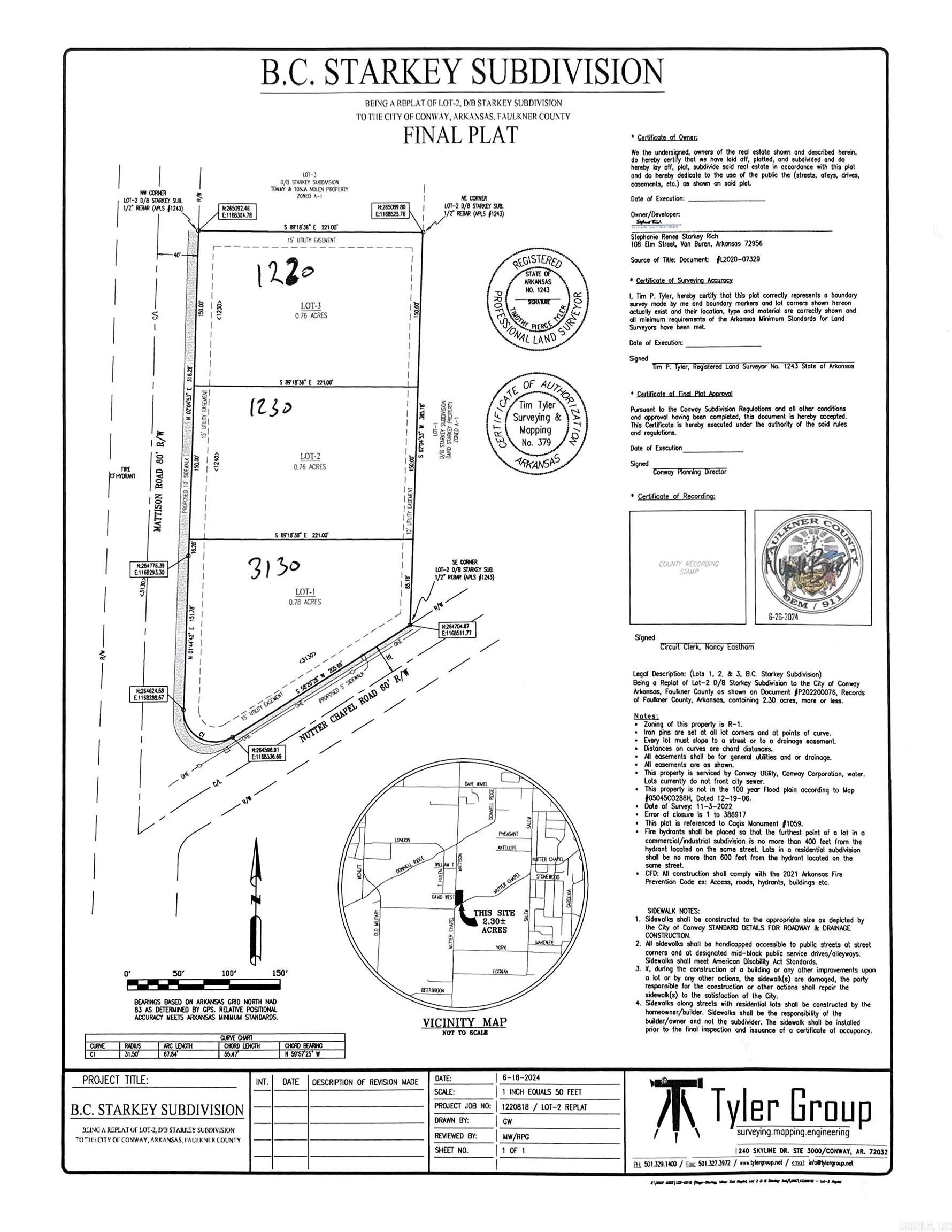 Flat Buildable Lot in Conway City Limits. Good Convenient West Conway Location to Build a New Home on.