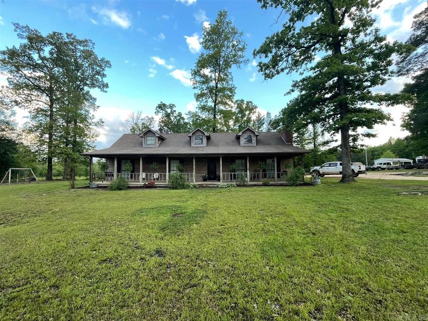 Come check out this beautiful home!! Out of town on a county road gives you plenty of privacy and peace! This two-story home has 4 bedrooms and 3 bathrooms! Hangout on the front or back porch in the nice porch swings! Everybody loves this rustic look! Call to schedule a showing!