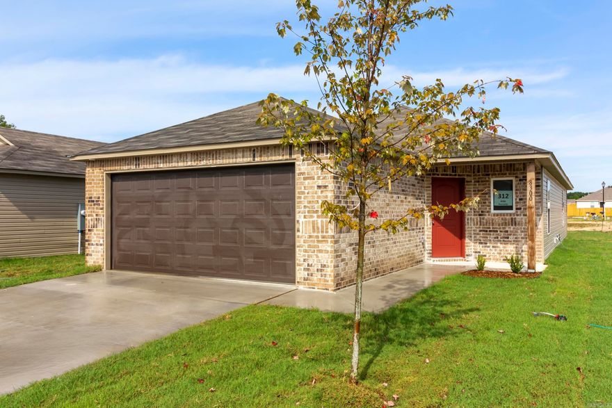 Come check out this lovely Ridgeland plan! This pretty home has a modern look and sleek brick detailing in the front. The offset front door creates an entry that is perfect for removing wet shoes and placing dripping umbrellas. The front hallway welcomes you past Bedrooms 2, 3 & 4 and into an open concept Kitchen and Living Room. The Master Suite is set to the rear of the home for added privacy, and has a generously sized Master Closet.   Valuable upgrades in this home: 3050 Low E window in Master Bedroom, plumbing faucet upgrade 2, 8" deep Kitchen sink, door bell, added cable jack, HVAC rigid duct upgrade, flush laminate bar top in Kitchen, Luxury Vinyl Plank flooring in wet areas and Living Room and adjacent hallways, raised ceilings in Living Areas per municipal requirements, fiberglass exterior doors, Cheyenne style doors, baseboards level 2, 25in wide attic stairs, LED disk lights in Kitchen, full sod, stainless steel appliance package.     *** AGENTS, PLEASE SEE AGENT REMARKS OR SHOWING REMARKS FOR VERY IMPORTANT INFORMATION. ***  THIS HOME IS SCHEDULED TO BE COMPLETE IN EARLY AUGUST.