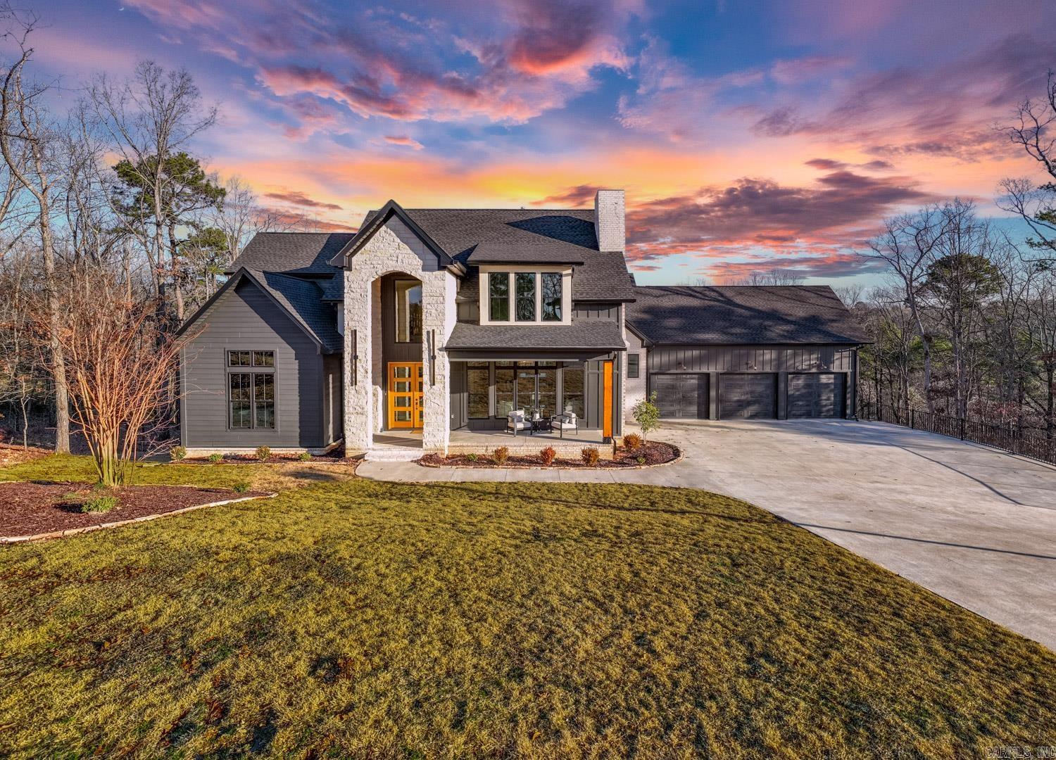 Spectacular new construction in the center of Little Rock! Gorgeous architecture with upscale modern amenities. The ultimate setting for family living and entertaining friends. Fabulous open floor plan with excellent proportions and meticulous design. Inviting entry with soaring ceiling heights and custom designed open staircase. Spacious family living that flows into dining and into gourmet kitchen space with top-of-the-line appliances and an abundance of cabinet space. Wonderful home office/study. Sublime primary on the main level with luxurious spa inspired bath. Additional full guest suite on main. Upstirs: three large bedrooms with two baths and extraordinary Gameroom/media & additional laundry. Lower level: Amazing Teen quarters w/ kitchen and full bath or In-law (771 not included in sf), Private backyard, 3 Car Garage - Gated Neighborhood.