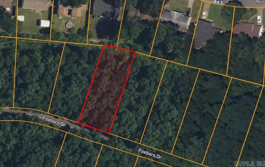 Residential lot in established Foxboro Subdivision.
