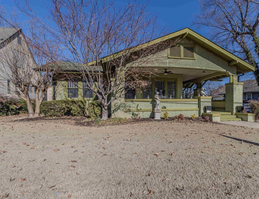 This beautifully preserved historic home offers a rare blend of character, versatility, and modern updates, all within walking distance of Downtown Paragould. Previously utilized as an office, the property has been thoughtfully transitioned back into a warm and inviting residence—making it an excellent option for those seeking charm with flexibility. Inside, you’ll find stunning architectural details, rich hardwood floors, elegant trim work, and statement lighting throughout. Two living spaces are filled with natural light and anchored by a striking fireplaces that add both warmth and timeless appeal. The home now features a brand new kitchen complete with granite countertops, updated cabinetry, and modern finishes that blend seamlessly with the home’s historic character. The remodeled bathroom offers stylish fixtures and classic design elements, including a beautiful clawfoot soaking tub that elevates the space. Additional highlights include a spacious basement ideal for storage, workshop space, or future finishing, along with a private outdoor area featuring a tucked-away hot tub—perfect for relaxing at the end of the day.