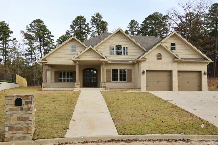 Gorgeous new construction in Miramar Pl. Frml Dining opens to vaulted Great Rm & open kitchen w/slab granite & separate eat-in area. Beautiful hardwood floors, built in bookcases & fireplace in the Great room. Covered patio w/fireplace looking at woods. Huge master closet adjoins laundry room & opens to luxurious master bath w/ granite counters. Master Bdrm & 2 other Bdrms on main level. Upstairs is 4th Bdrm and bath along with Bonus room. Floored attic storage. 3 car garage w/parking pads. Come see!