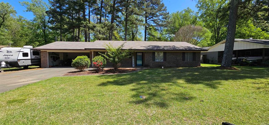 Check out this beautiful 3-bedroom, 2-bathroom home at the end of a quiet neighborhood. The large living room features an open layout and natural light, ideal for gatherings or relaxation. The primary bedroom includes an en-suite bathroom with a large walk-in shower, while two additional bedrooms suit guests or an office, plus a second full bath. The fenced-in backyard offers space for pets or play, with two storage sheds included and an attached garage for parking and storage.  Roof replaced in 2023, HVAC replaced in 2020!  Located in town, very short distance to most necessities. Call for a showing today!