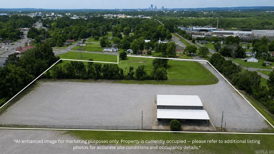 Current lease structure includes approximately two years remaining on the main buildings and one year remaining on the lot lease, with potential for owner-occupant use as the building can be vacated if needed. The property features a fully fenced laydown yard, additional frontage lot, and a versatile industrial/commercial setup suitable for a variety of users. Located in the growing North Little Rock market, 232 Glenview Lane offers convenient access to I-40, I-440, and Hwy 67/167, providing excellent connectivity throughout Central Arkansas. Positioned near the Little Rock Port area, industrial and logistics hubs, and established commercial corridors, the property allows easy access to downtown Little Rock, Clinton National Airport, and surrounding business districts.