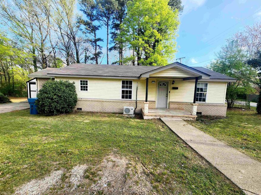 Great starter home on large corner lot. New kitchen, appliances have been ordered, new mini split. Nice patio area for entertaining with a good size storge building. Work is still being completed on this home. Schedule your showing today!! See agent remarks.