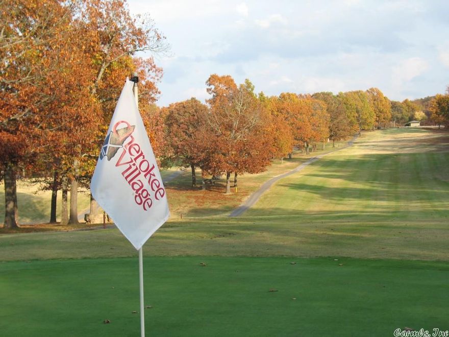 Beautiful Flat Lot on the South Golf Course. This lot is flat and sits on #17 Fairway on the South Golf Course in Cherokee Village. It's a great building spot for a house, plus you can enjoy the gorgeous scenery of the golf course and quiet, peaceful evenings.