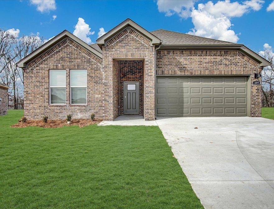 Marvelous Marshall plan! Indulge in the ultimate living experience at The Reserve at Country Club. These meticulously crafted single-family homes are designed to offer unparalleled comfort, luxury, and convenience. Located on the serene southeast side of Maumelle, you will find yourself surrounded by breathtaking natural beauty, yet only minutes away from schools, world-class golf courses, and a plethora of dining options. Come and experience the lifestyle you've always dreamed of in a brand-new home in The Reserve at Country Club! These homes will be 4 sides brick! Exquisite quartz counters in the kitchen and bathrooms, beautiful kitchen backsplash and 42'' cabinets. The primary bathroom features a lovely walk-in shower, and separate bathtub! You’ll find a ceiling fan in the primary bedroom and living room and LVP throughout common areas with carpet in bedrooms and closets. These homes feature a programmable thermostat! Tax amount TBD. HOA fees cover management and other. Photos are representative only and may vary as built. Tax amount TBD. HOA fees cover management and other. HOA will have a $75 transfer fee.