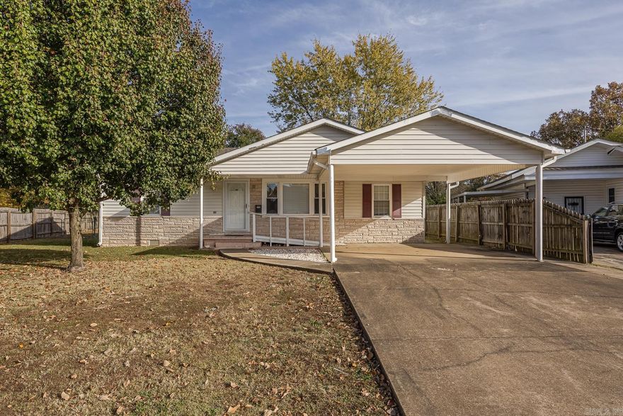 Affordable and unexpected, well cared for home with a great price but yet is in a cute little area in southwest Jonesboro. Long time family home that is ready for its new owners and is perfect for first time homebuyers, those looking to downsize, or for investors wanting a profitable rental. The backyard is large, fenced, and has shade trees. There is a small workshop previously used for woodworking and a storage shed too. Inside the home are 2 living areas with the 2nd being huge. This home was built when storage was a thing, there is so much throughout! The laundry room is big too and has 2 closets! The primary bedroom is like, HUGE, and the guest rooms are both nice sized too. Home has had recent updates incl: windows, roof, HVAC, water heater; exact dates unknown by the family. All this home needs is a little cosmetic TLC. Address is confidential publicly, but just call your favorite Realtor to get access.